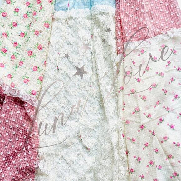 FOR LOVE & LEMONS Elula Maxi Patchwork Floral Dress NWT - Picture 11 of 13